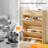 2-Drawer 2-Tip-Down Drawer Slatted Shoe Cabinet-1644791381