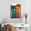 Avery Mid-Century Arches bleu sarcelle orange II-108371508