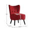 Fauteuil de chambre capitonné en polyester 27,5 po Eleasha-324723530