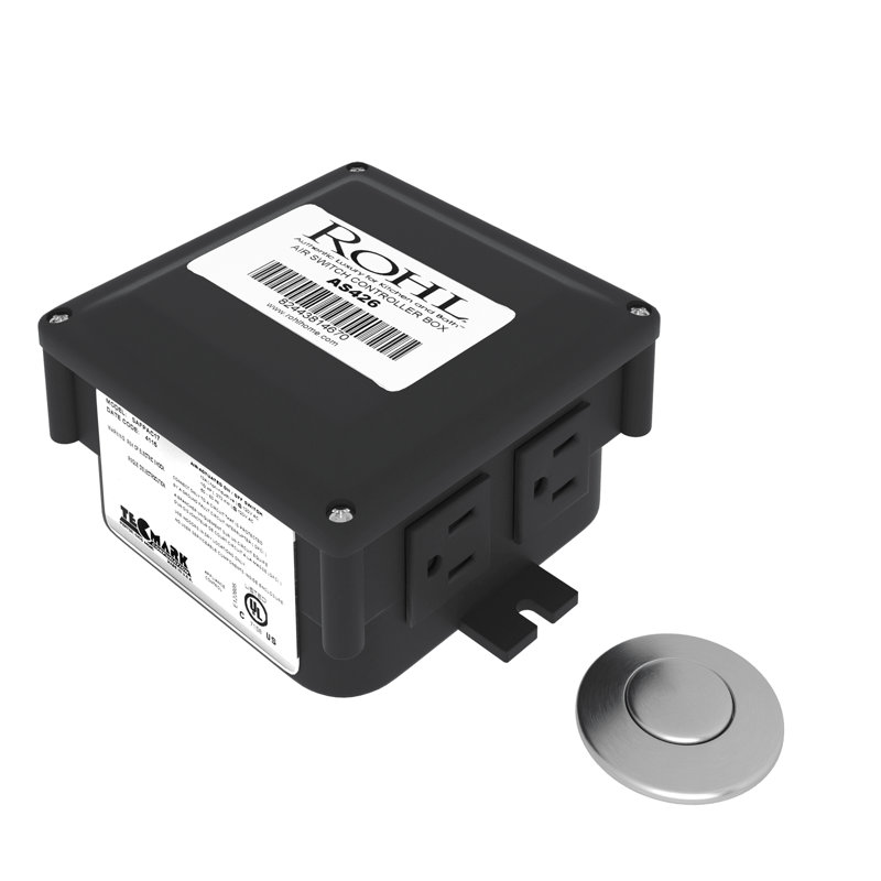 Waste Disposal Control Box with Air Switch, Stainless Steel