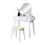Coiffeuse et tabouret blanc moderne Modern