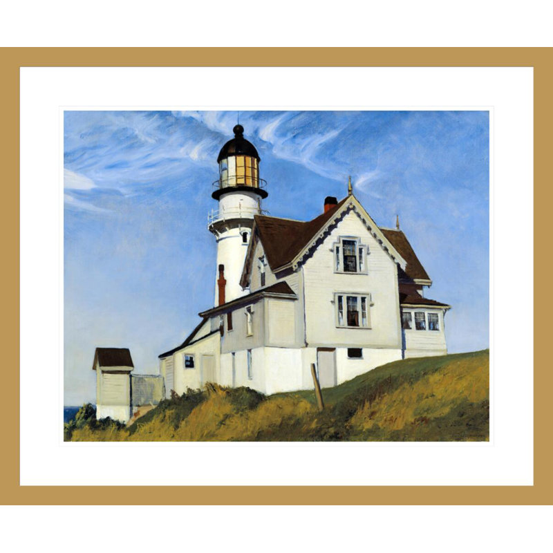 «Captain Upton's House» par Edward Hopper, impression giclée encadrée, H 23,5 po x l 28,34 po