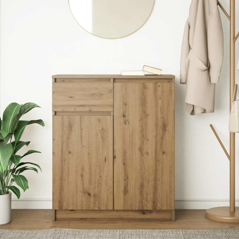 Sideboard With Drawer 71X35x84 Cm Engineered Wood, Artisan Oak