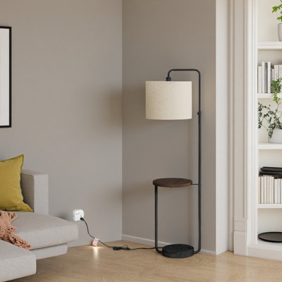 Lighting, 67"H, Floor Lamp, Usb Port Included, Brass Metal, Shade, Contemporary