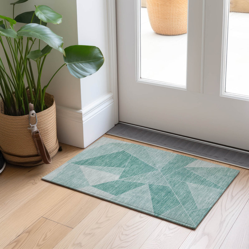 Tapis intérieur / extérieur Kinslee, Rectangle 1 pi 8 po x 2 pi 6 po