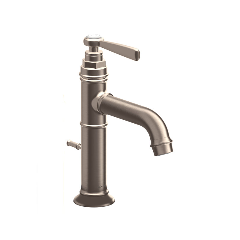 AXOR Montreux Single Hole Bathroom Faucet 100, Brushed Nickel