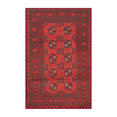 Tapis rouge à motif sud-ouest