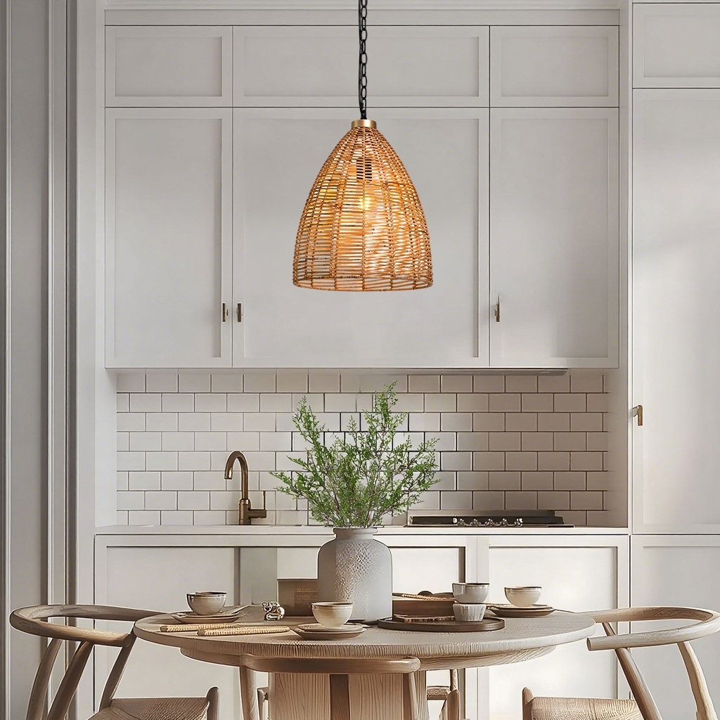 Jax Dimmable Rattan Single Light Pendant