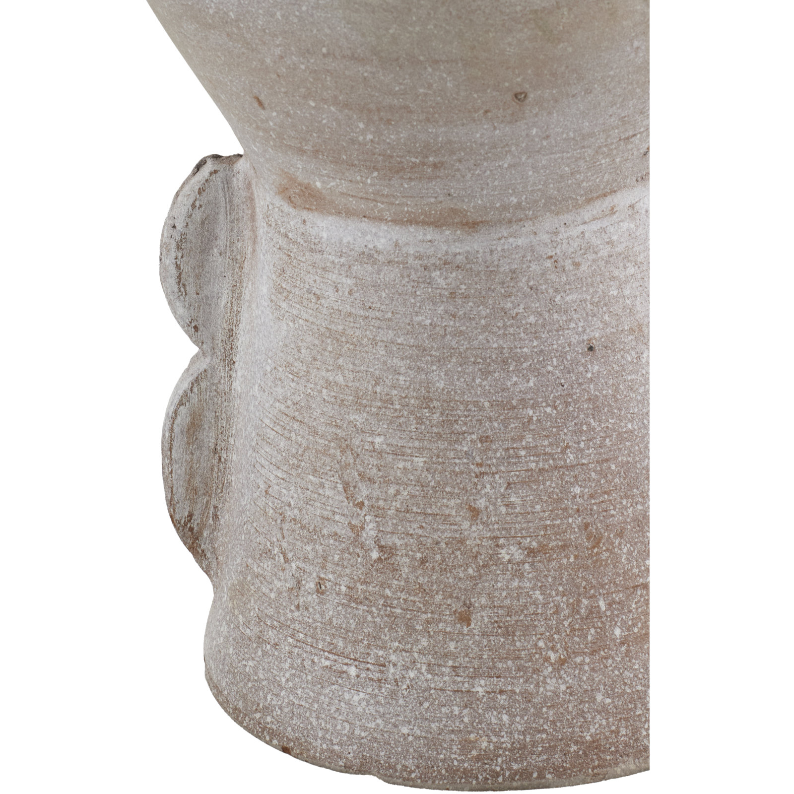 Terracotta Table Vase, Gray