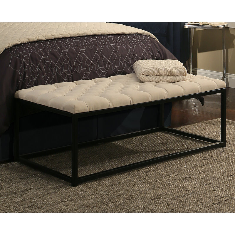 Almonte Polyester Upholstered Bench