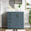 Ensemble de meuble-lavabo avec lavabo en céramique et 3 tiroirs-459465001