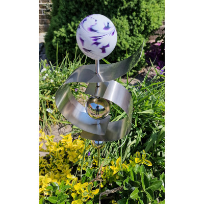 Sandsmere Metal Abstract Gazing Ball