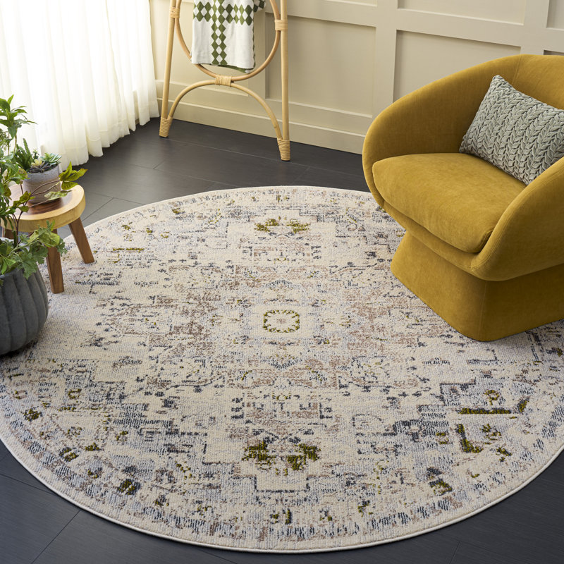 Tapis oriental Madison 473 Performance, Rond 6 pi 7 po