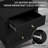 Black Bed Side Table with 3 Drawers 19 Inch Wide, Wooden Bedroom Nightstand 24 Inch Tall,Vintage Modern Night Stand-758628009