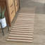 Palma 2x3 Hand Woven Performance Stripe Brown Fabric Rug-576268150