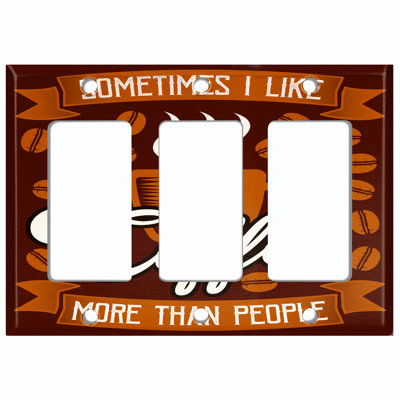 Food & Beverage Themed 3 - Gang Rocker Standard Wall Plate