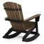 Chaise berçante Benno Adirondack, noire-130678440