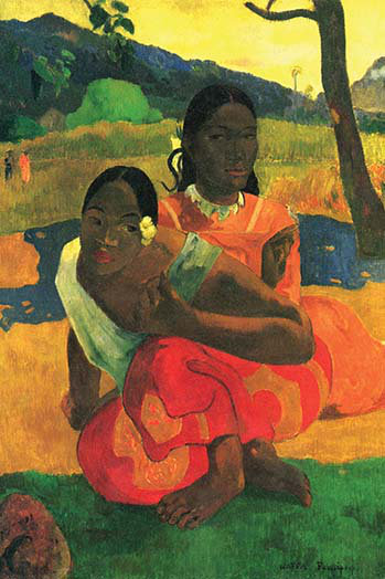 « when you hear » par paul gauguin-impression, H 36 po x l 24 po