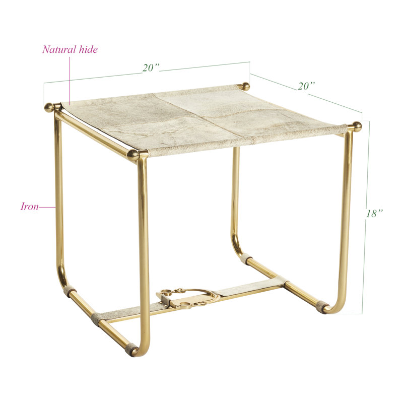 Tabouret de meuble-lavabo en métal Burdett