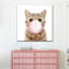 Bubble Gum Kitty - Impression sur toile tendue-1895245548