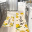 Tapis d'entrée pour la cuisine Lemon Bee Welcome, 2 pièces, jaune beige