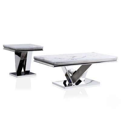 Ensemble de tables basses 2 pièces Hegg