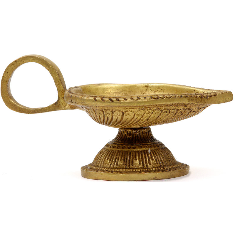 2.3'' H Brass Tabletop Tealight Holder
