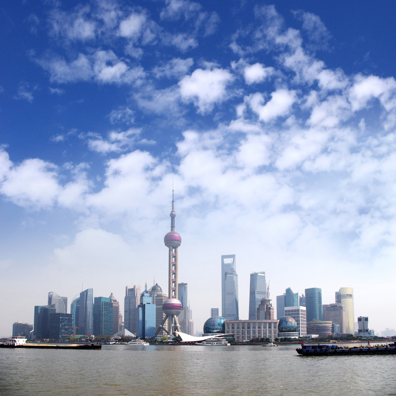 Shanghai Skyline 2012 by Zjzpp163 - Wrapped Canvas Print, 51cm H x 51cm W