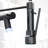 Led Commercial Kitchen Faucet - Pull Down Spray Head, Black, Single Lever, High Arch Design With Handle, Fashionable Style-1286420425