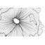 Poppy Flower Wall Decor In Silver/Black