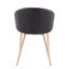 Chaise en métal et similicuir-125535863