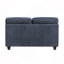 Mobilier de salon contemporain en bois et chenille