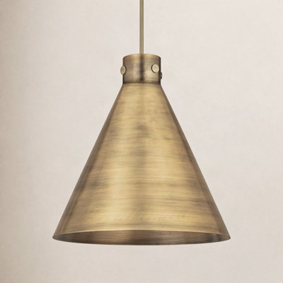 Coterie Single Light Metal Dimmable Pendant
