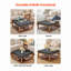 Grande table basse carrée avec repose-pieds 400 LBS