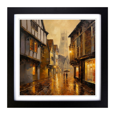 City Of Canterbury Impressionism - Framed Print