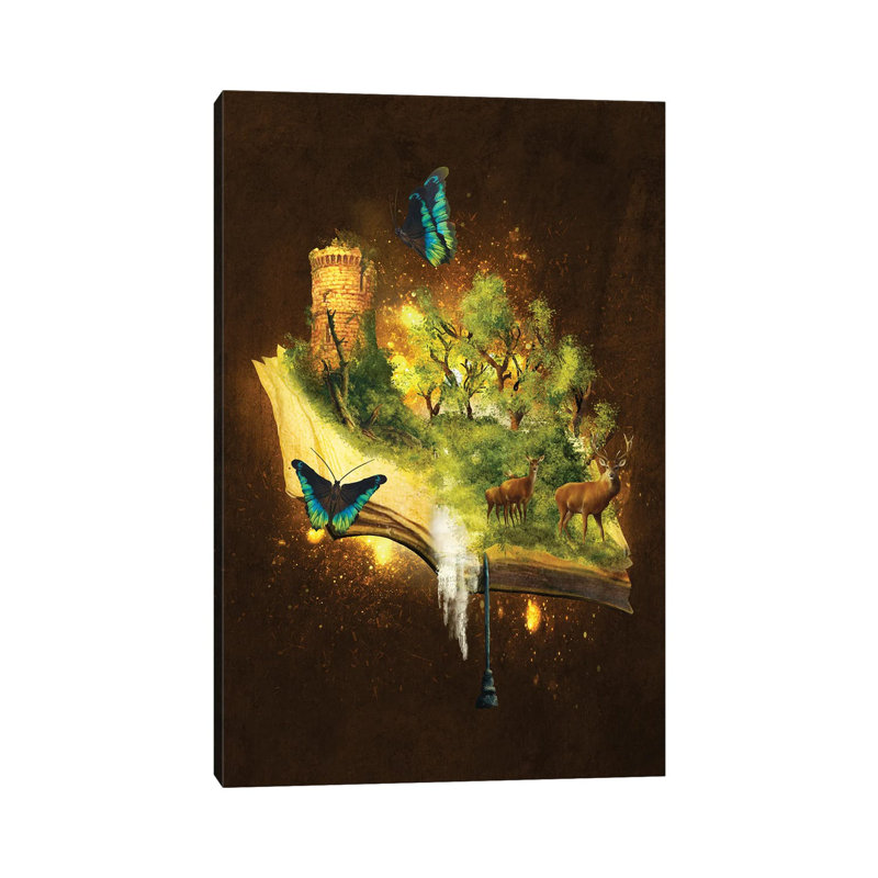 Enchanted Book by Diogo Verissimo - Wrapped Canvas Print, 20.32 cm H x 30.48 cm W