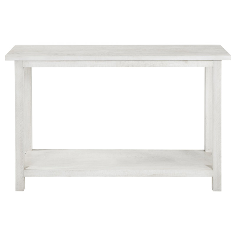 Castleton White Wood Entryway Sofa Console Table, White
