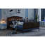 Full Size Metal Platform Bed Frame With Light, Kids Full Metal Bed With Upholstered And Storage Headboard, Black