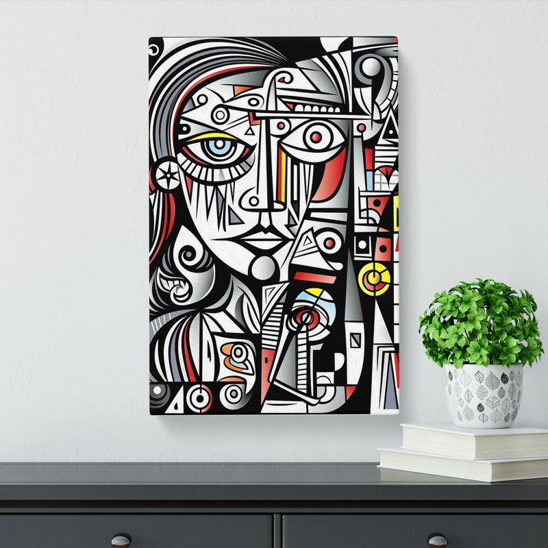 Pablo Picasso Line No.4 - Wrapped Canvas Print, 60cm H x 40cm W x 3cm D