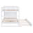 Full Over Full Bunk Bed with Twin Size Trundle & Staircase, White Bed Frame for Kids & Teens-117987563