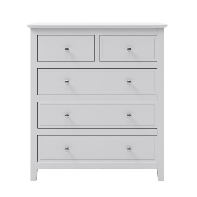 Commode 5 tiroirs en bois massif