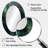 Gold And Green Abstract Marble Design III - Abstract Oval Decorative Mirror On Metal-1505595449