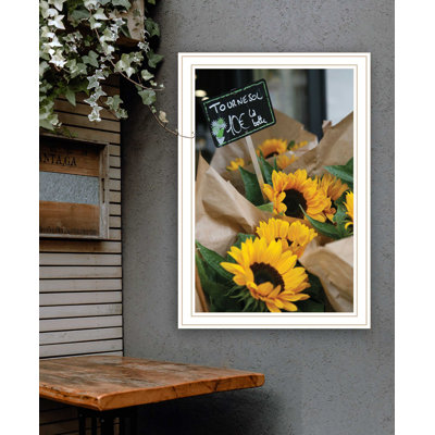 Chenika Sunflower Bouquet By Framed Wall Art for Living Room, Home Wall Decor by JG Studios
