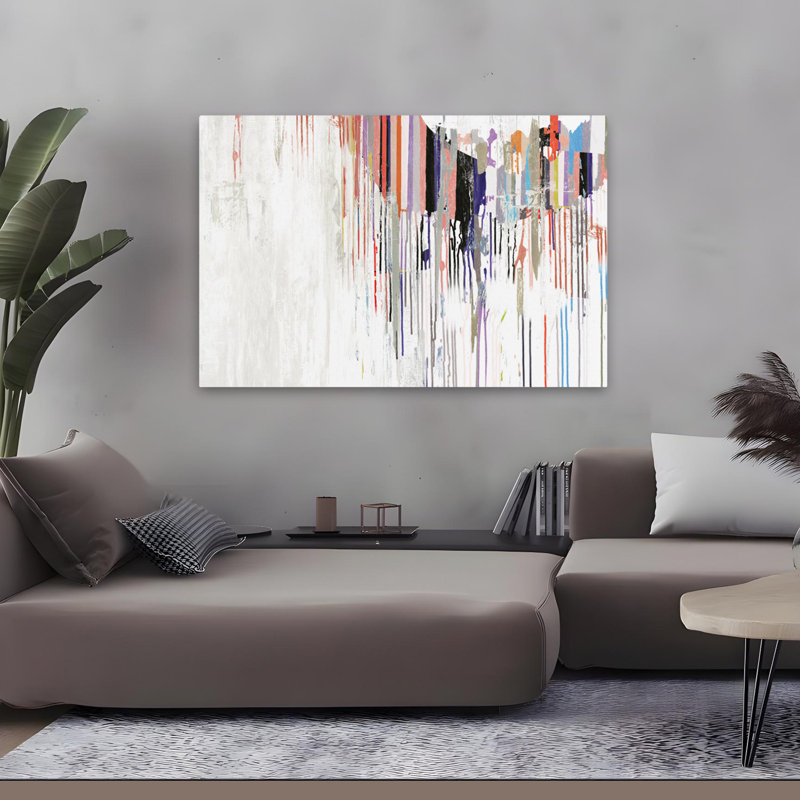 Drips And Lines  Spectrum Art, 32" H x 48" W