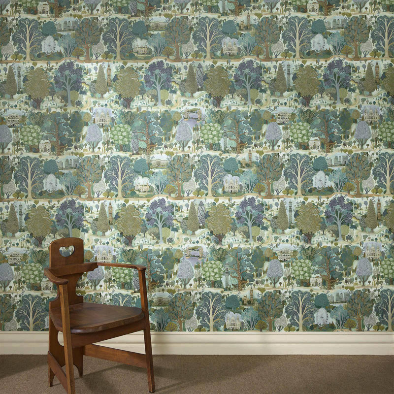 UTOPIA Wallpaper - Spring 9'10" - full height wallpaper