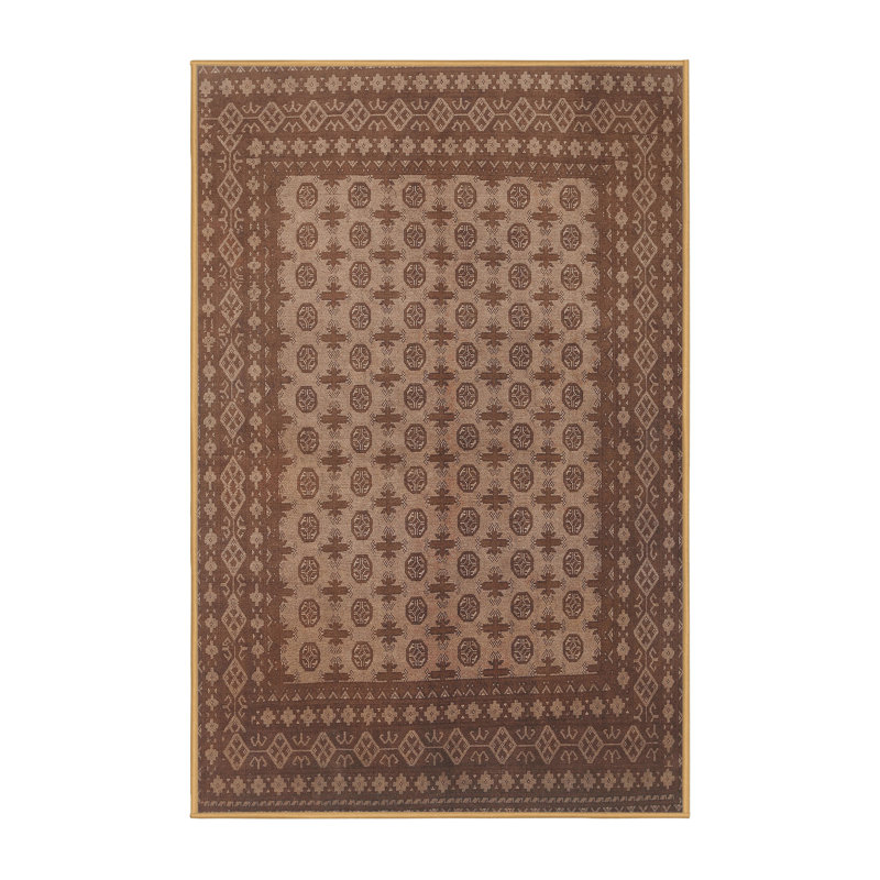 Tapis brun clair Southwestern, Rectangle 7 pi x 10 pi