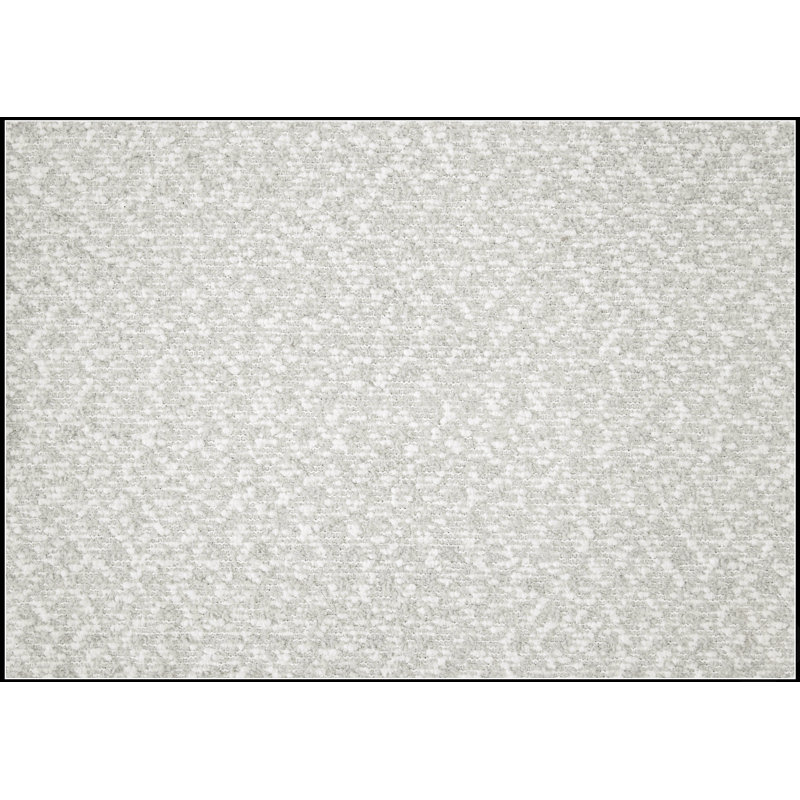 Fauteuil d'appoint contemporain rembourré de tissu bouclé avec garniture cloutée, design élégant à dossier demi-tonneau pour intérieurs modernes