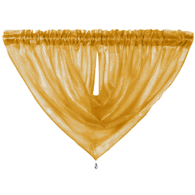 Anvar Semi Sheer Curtain, Ochre