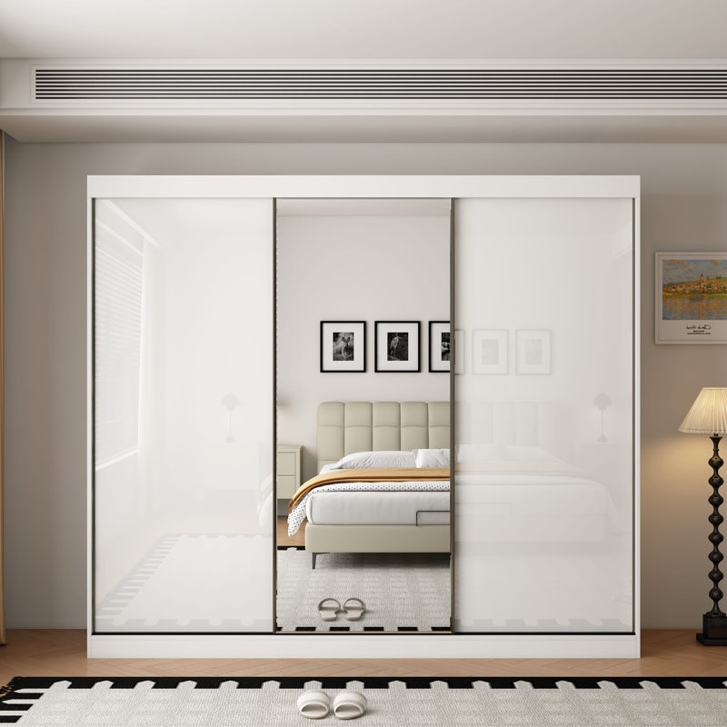 3 Door Manufactured Wood Wardrobe