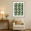 «Retro Circles Green» par Alexandra Weise, reproduction d'art encadrée sur bois-1933120941-1933120931